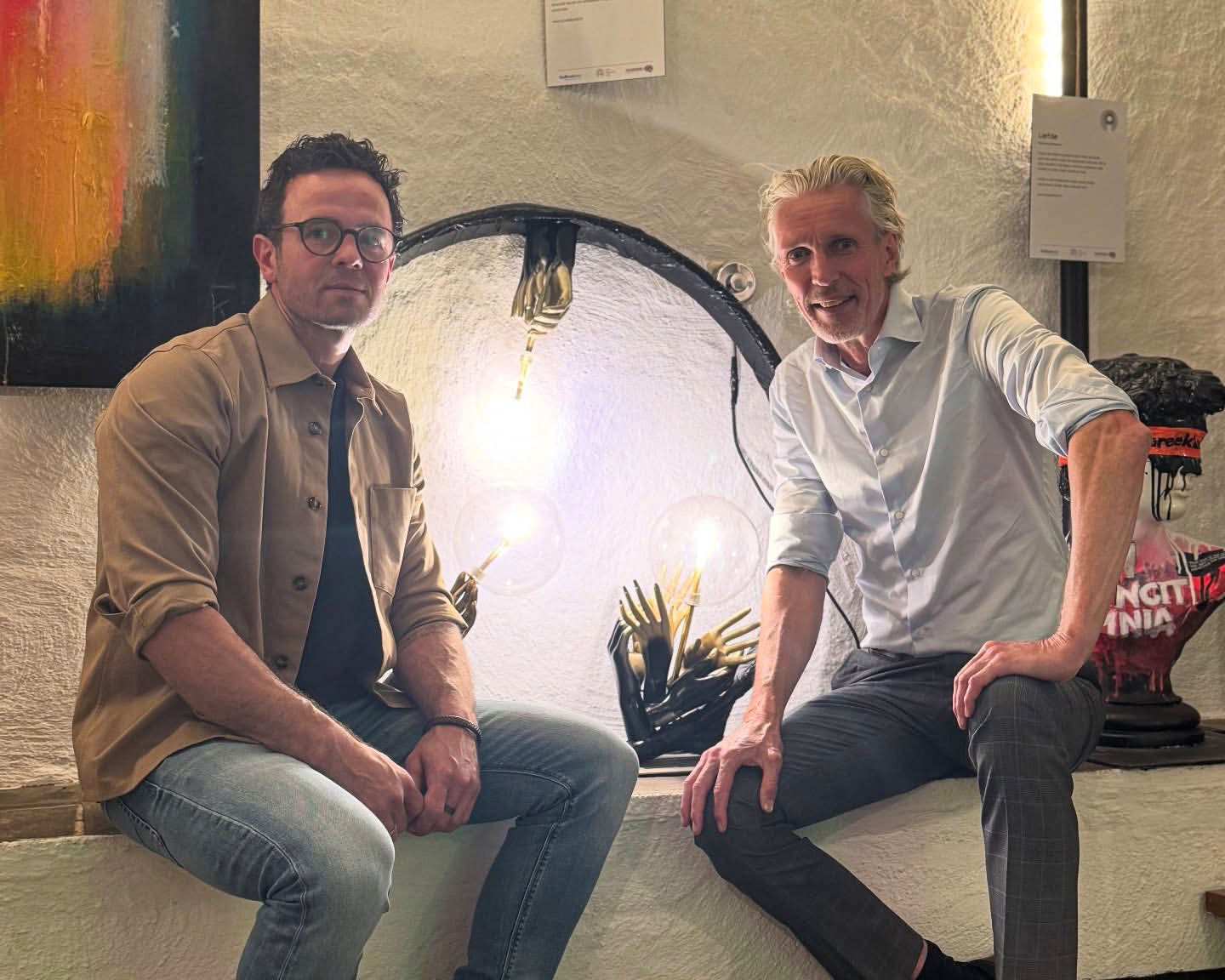 Karel van Griensven en Bas Bloem