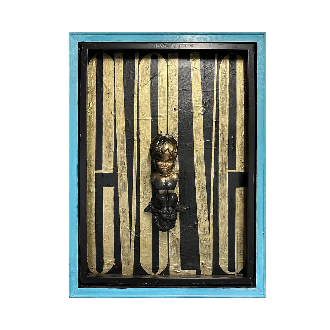 Evolve schilderij Karel van Griensven – origineel kunstwerk over verandering.